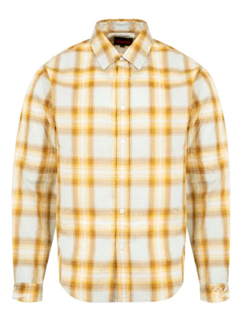 Pleasures Dizzle plaid button up shirt