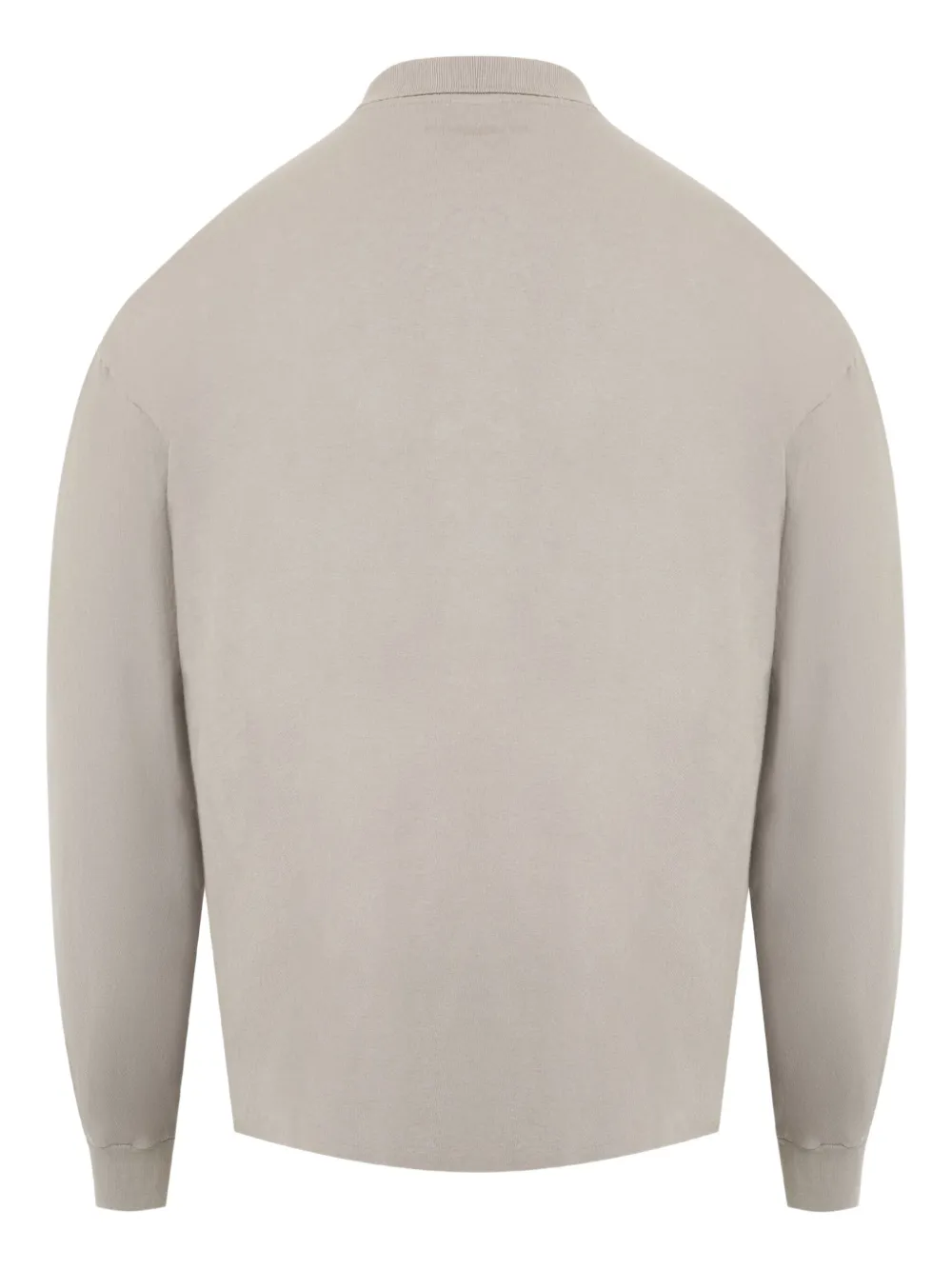 Pleasures Long Sleeve Exchange Polo Shirt In Neutral