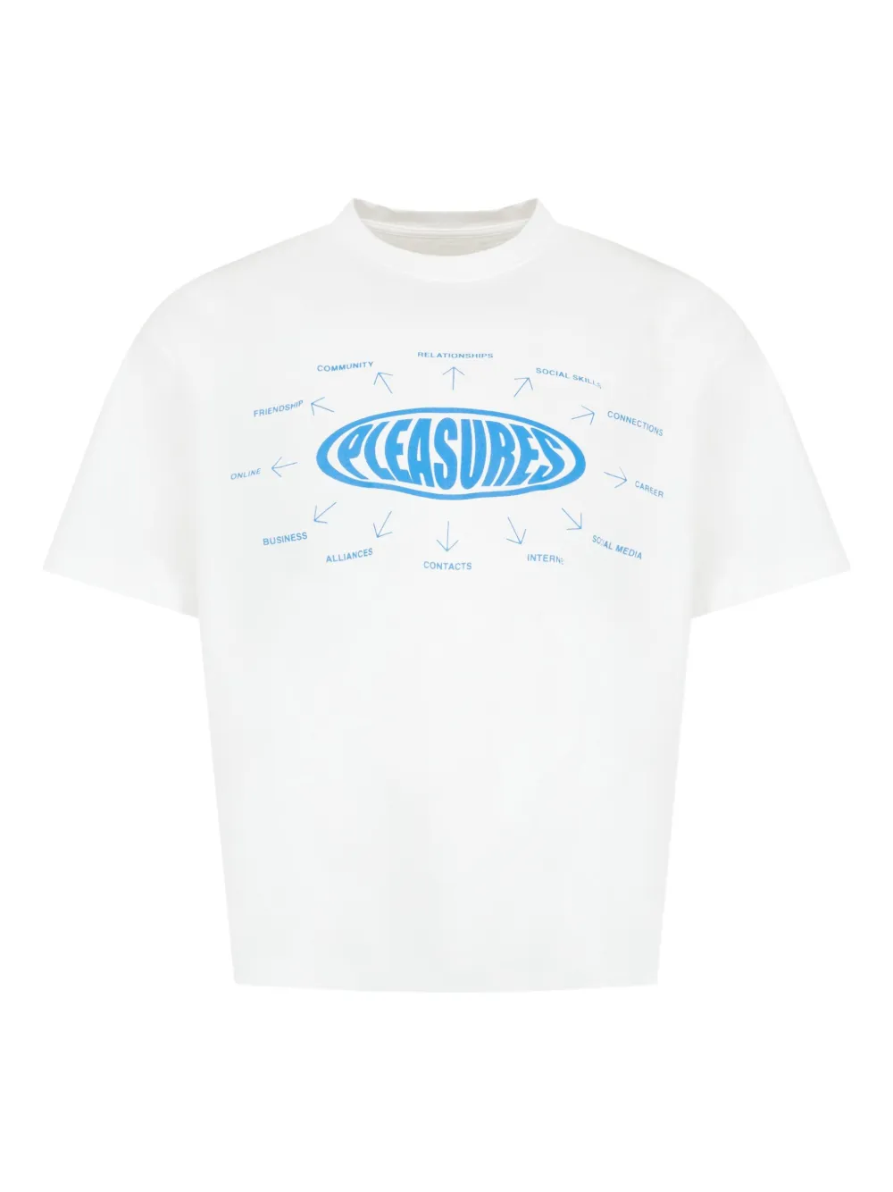 Pleasures playera con logo | blanco | Image 1