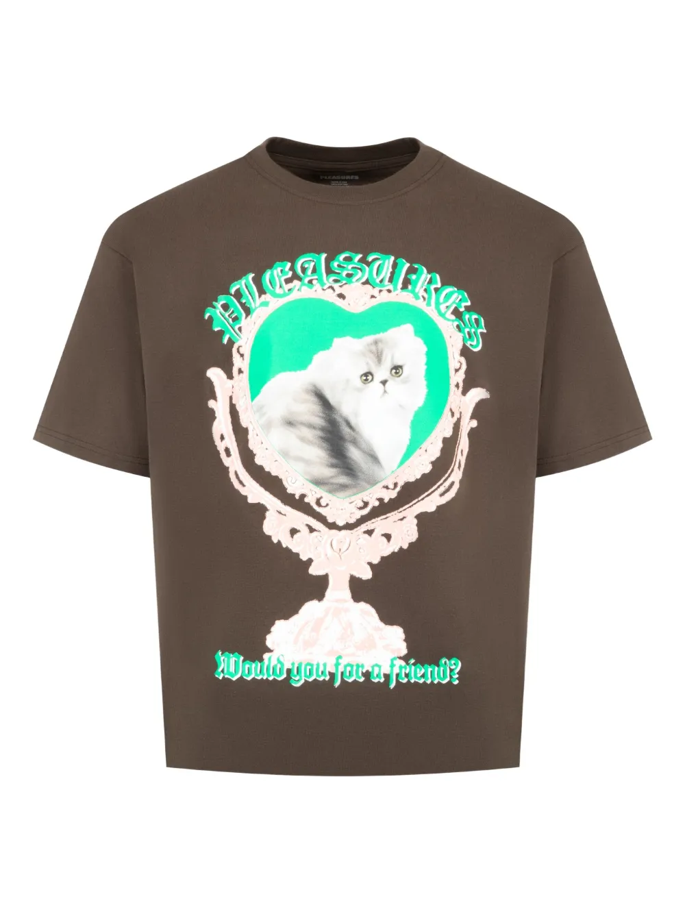 Pleasures playera Mirror | marrón | Image 1