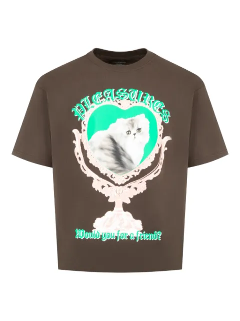 Pleasures mirror graphic T-shirt