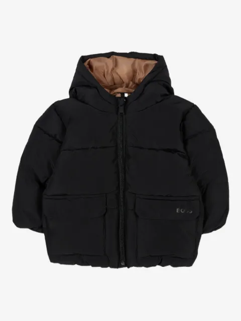 BOSS Kidswear معطف مبطن بهودي