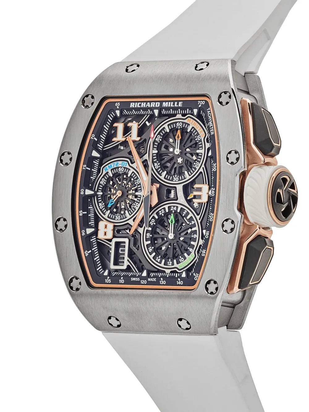 Pre-owned Richard Mille 2025 Unworn Rm 72-01 Lifestyle Chronograph 38mm In Black