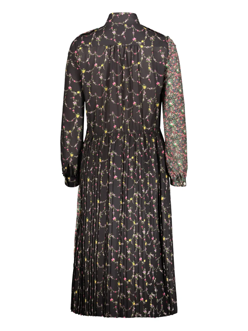 Junya Watanabe Geplooide maxi-jurk - Zwart
