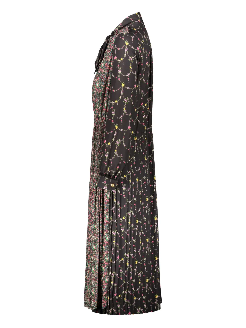 Junya Watanabe Geplooide maxi-jurk Zwart