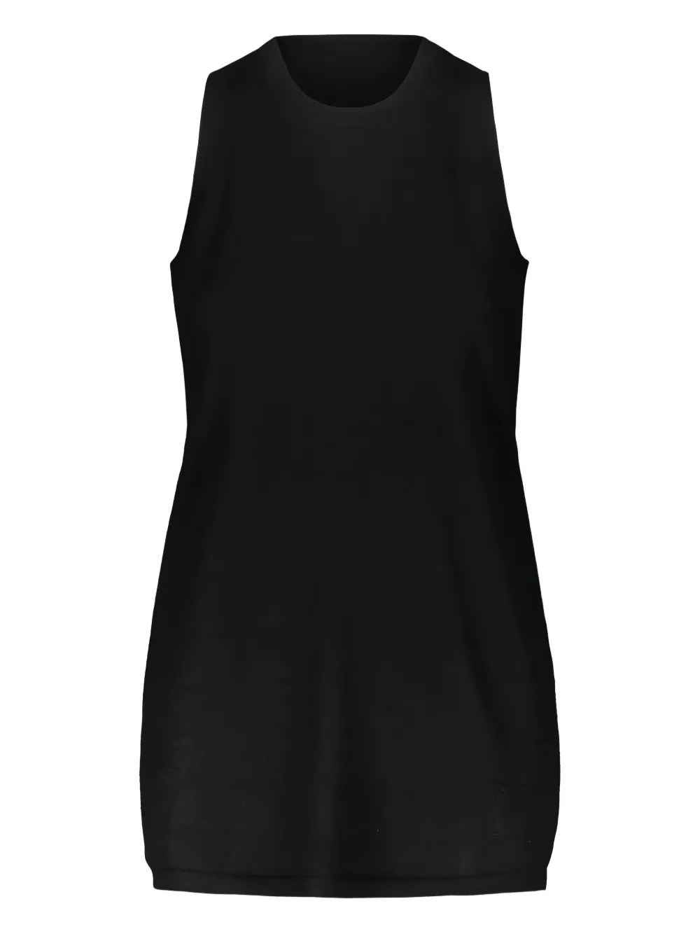 Frenckenberger Rib-knit Cashmere Tank Top In Black