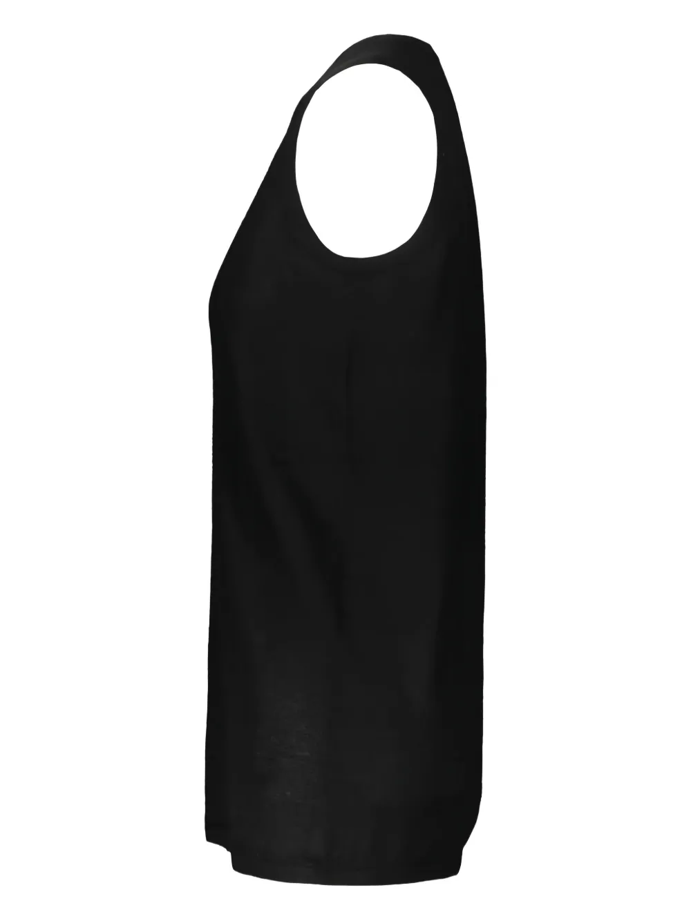 Frenckenberger Rib-knit Cashmere Tank Top In Black