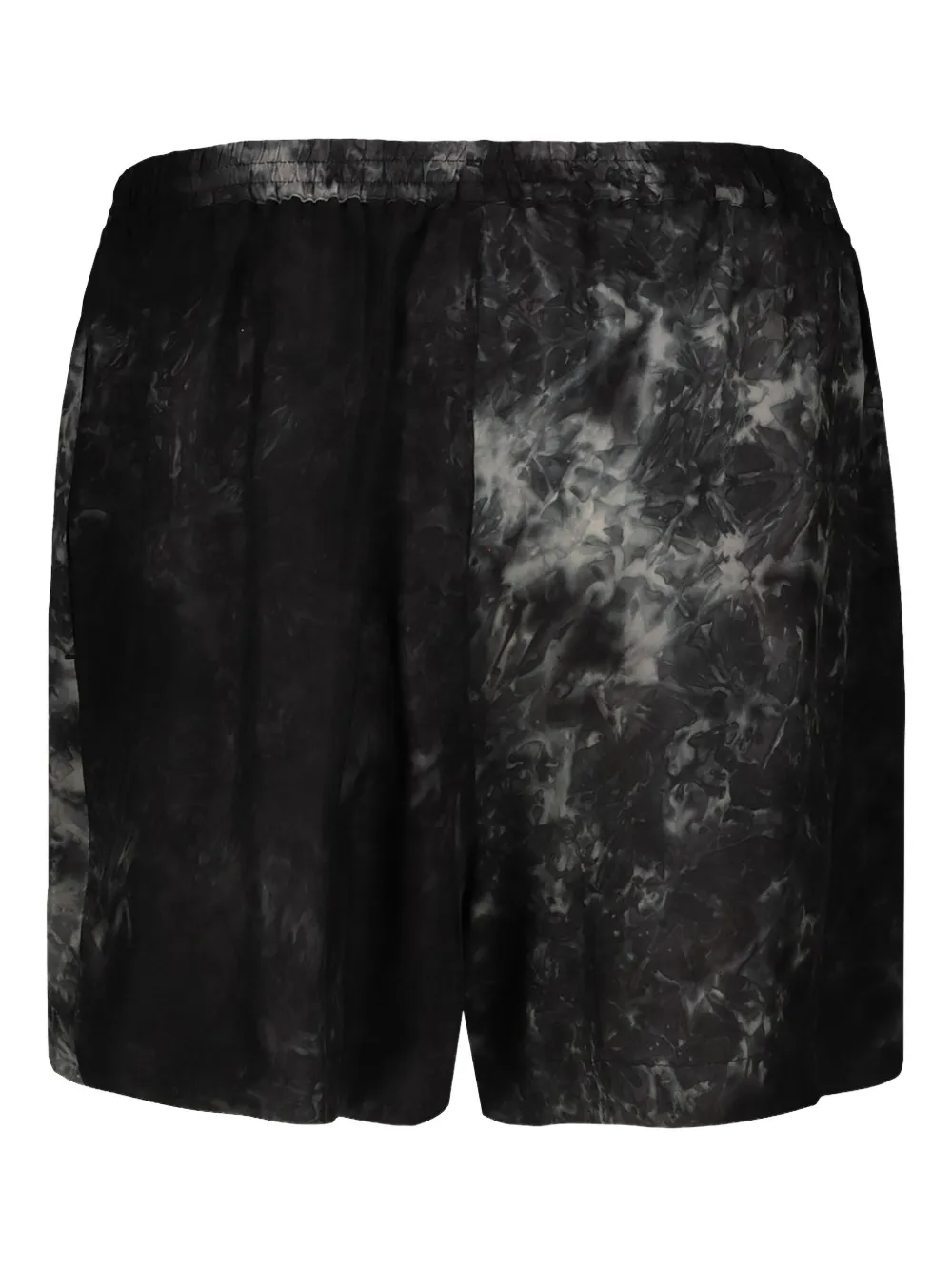 SAPIO N42 elastische shorts met tie-dye print Zwart