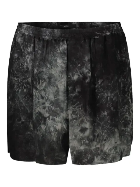 SAPIO N42 tie-dye elasticated shorts