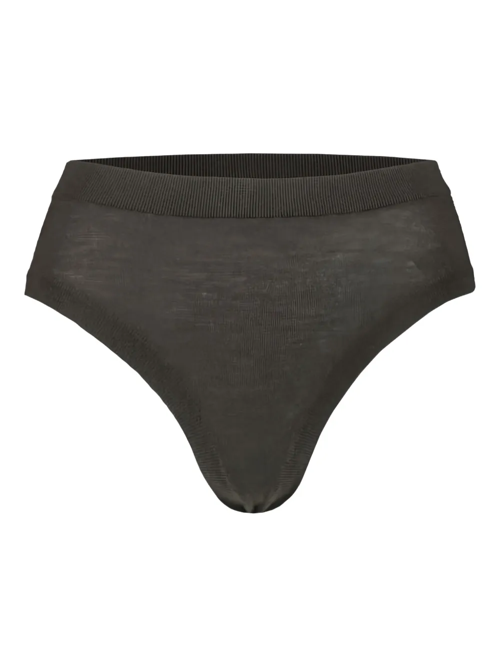 Frenckenberger Elasticated Rib-knit Briefs In Green