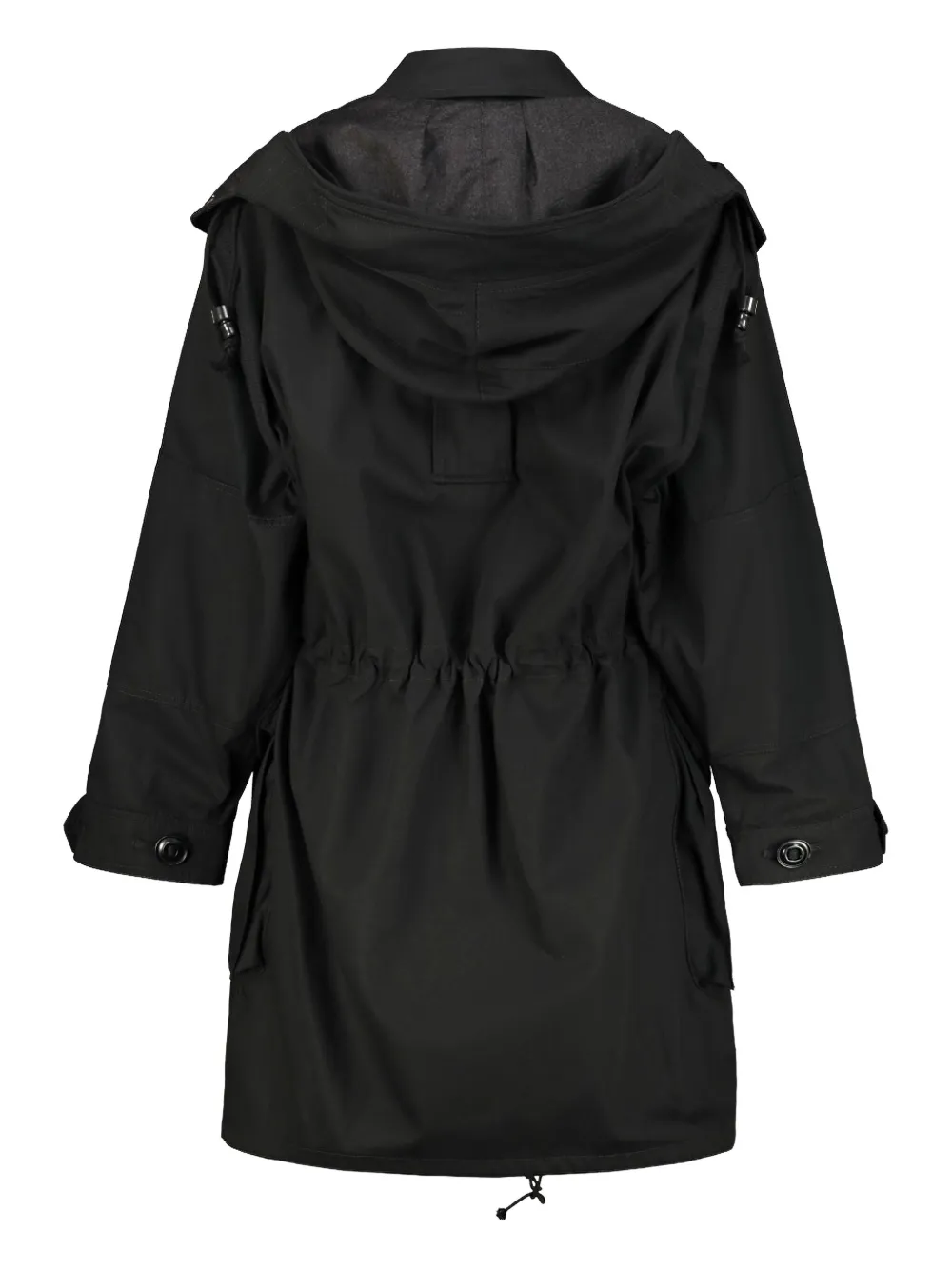 Maison Margiela Hooded Cotton Jacket In Blue