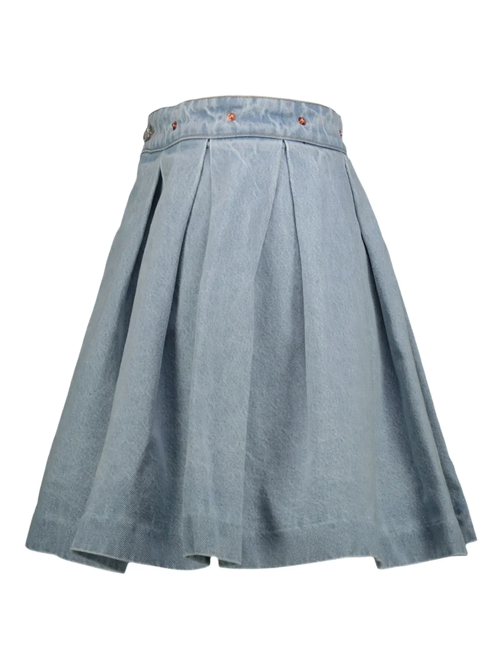 VETEMENTS Geplooide spijkerrok Blauw