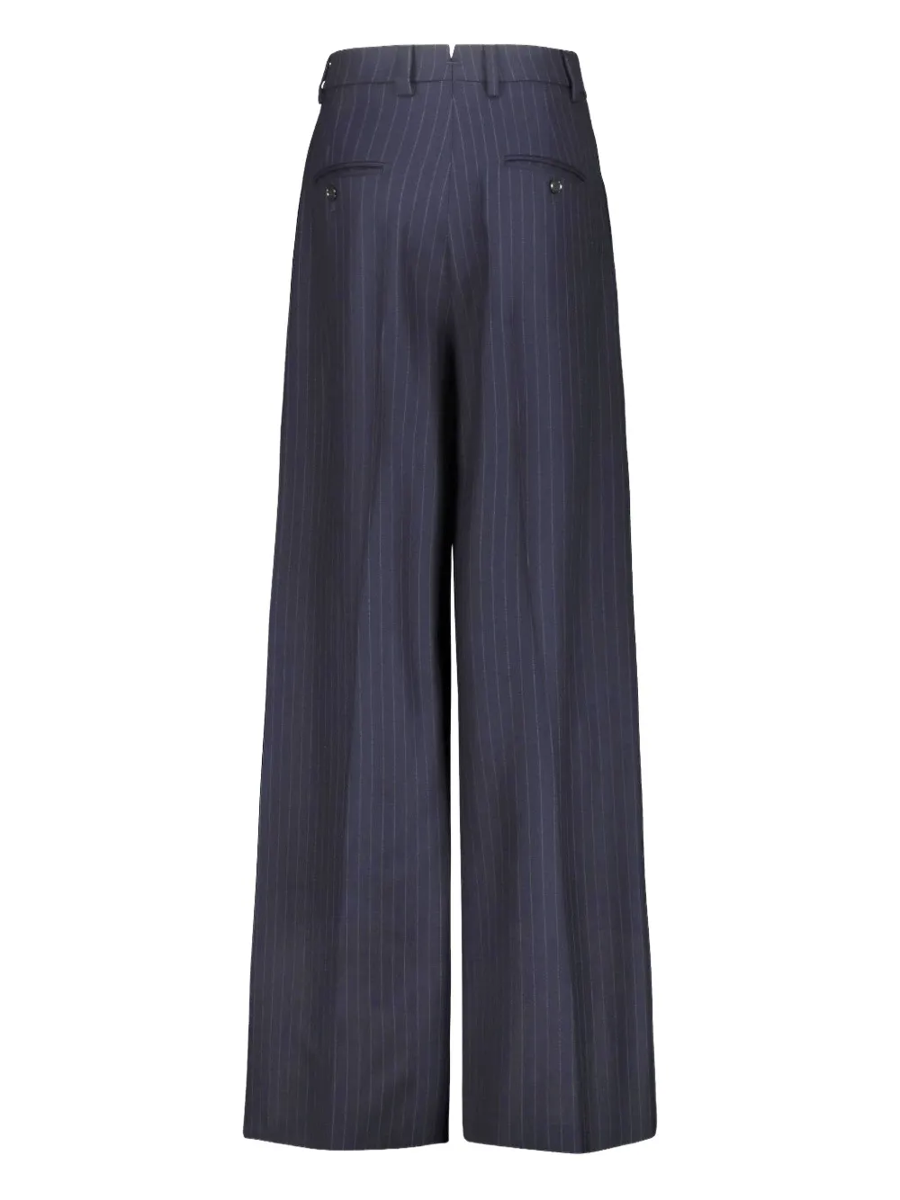 VETEMENTS Broek met krijtstreep en zijzakken Blauw