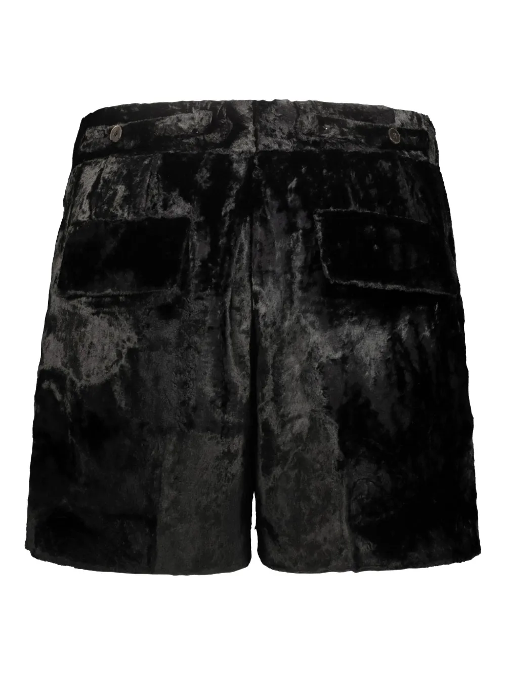SAPIO N°7C fluwelen shorts Zwart