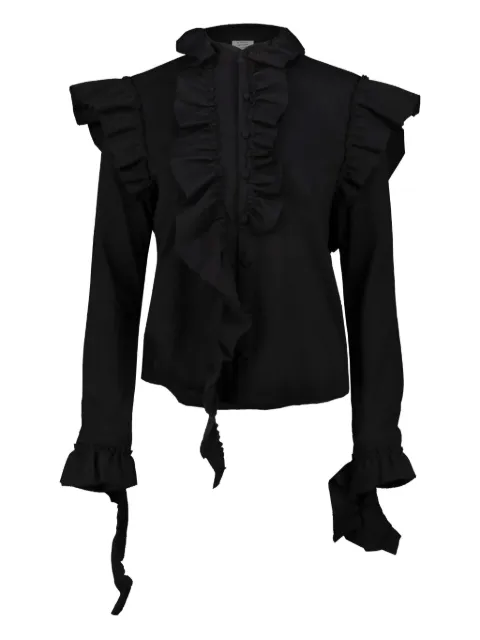 VETEMENTS ruffled deconstructed blouse