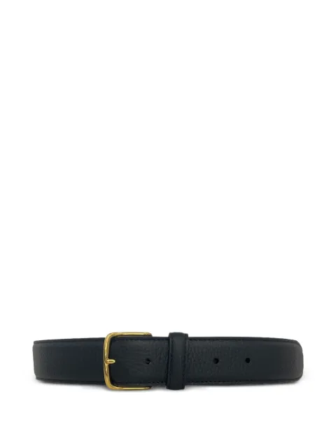 The Row textured buckle belt