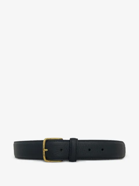 The Row textured buckle belt