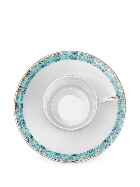 Haviland Portofino mosaic coffee cup & saucer (set of four)