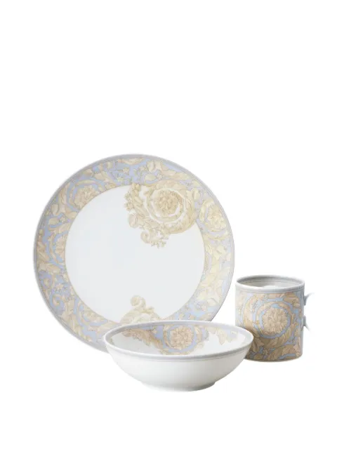 Versace Home barocco-print kids tableware (set of three)