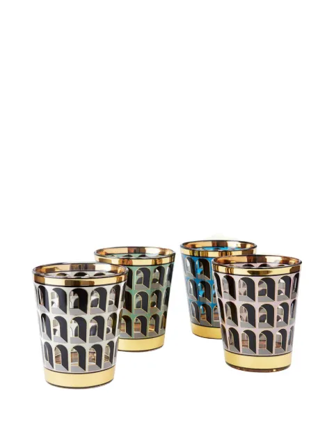 Jonathan Adler Arcade architectural drinking glass (set of four)