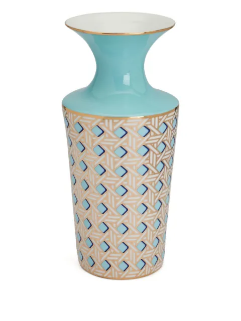 Jonathan Adler geometric-pattern vase (30cm x 11cm)