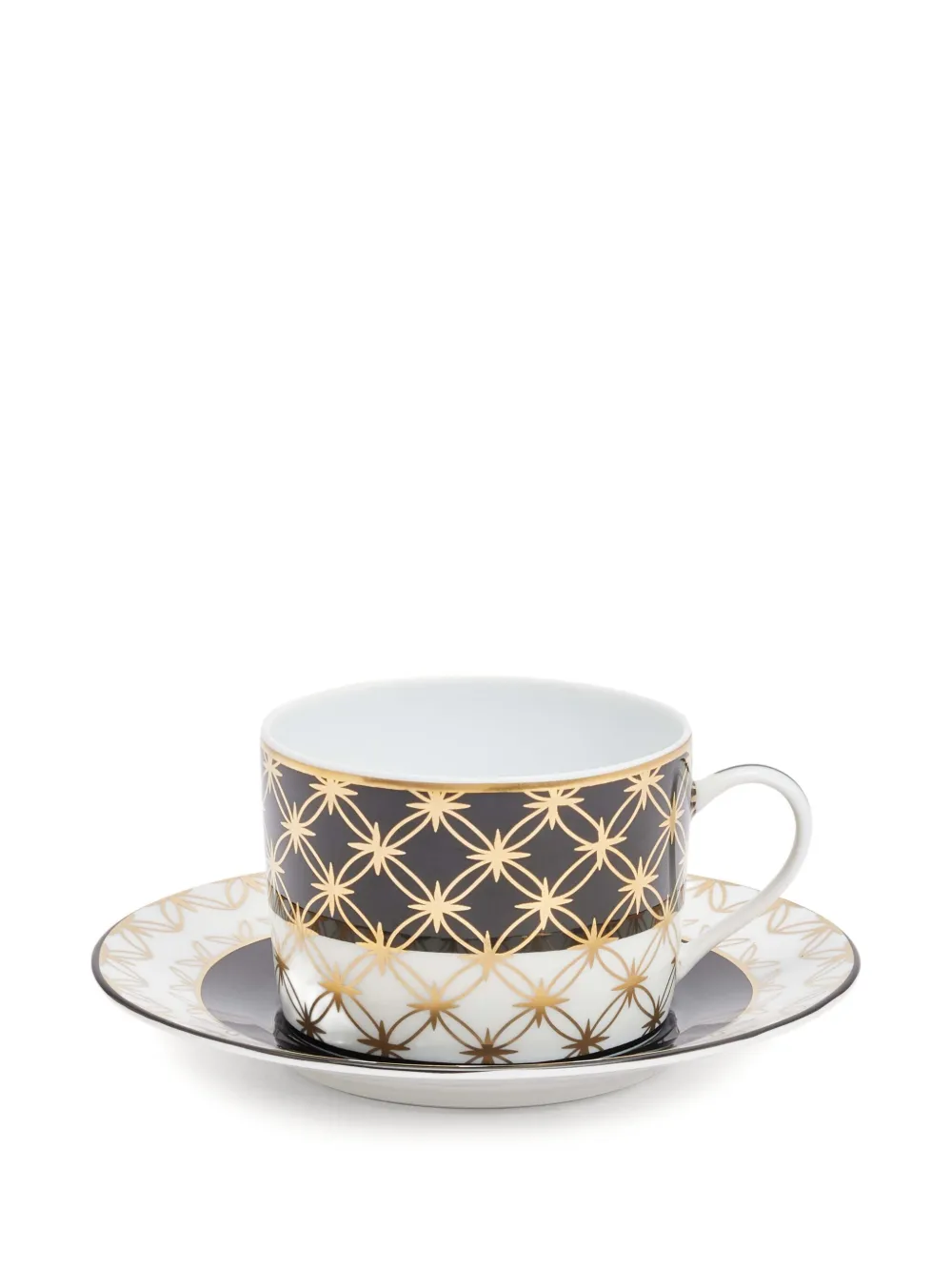 Pinto Paris Kyoto tea cup and saucer | Black | Image 1