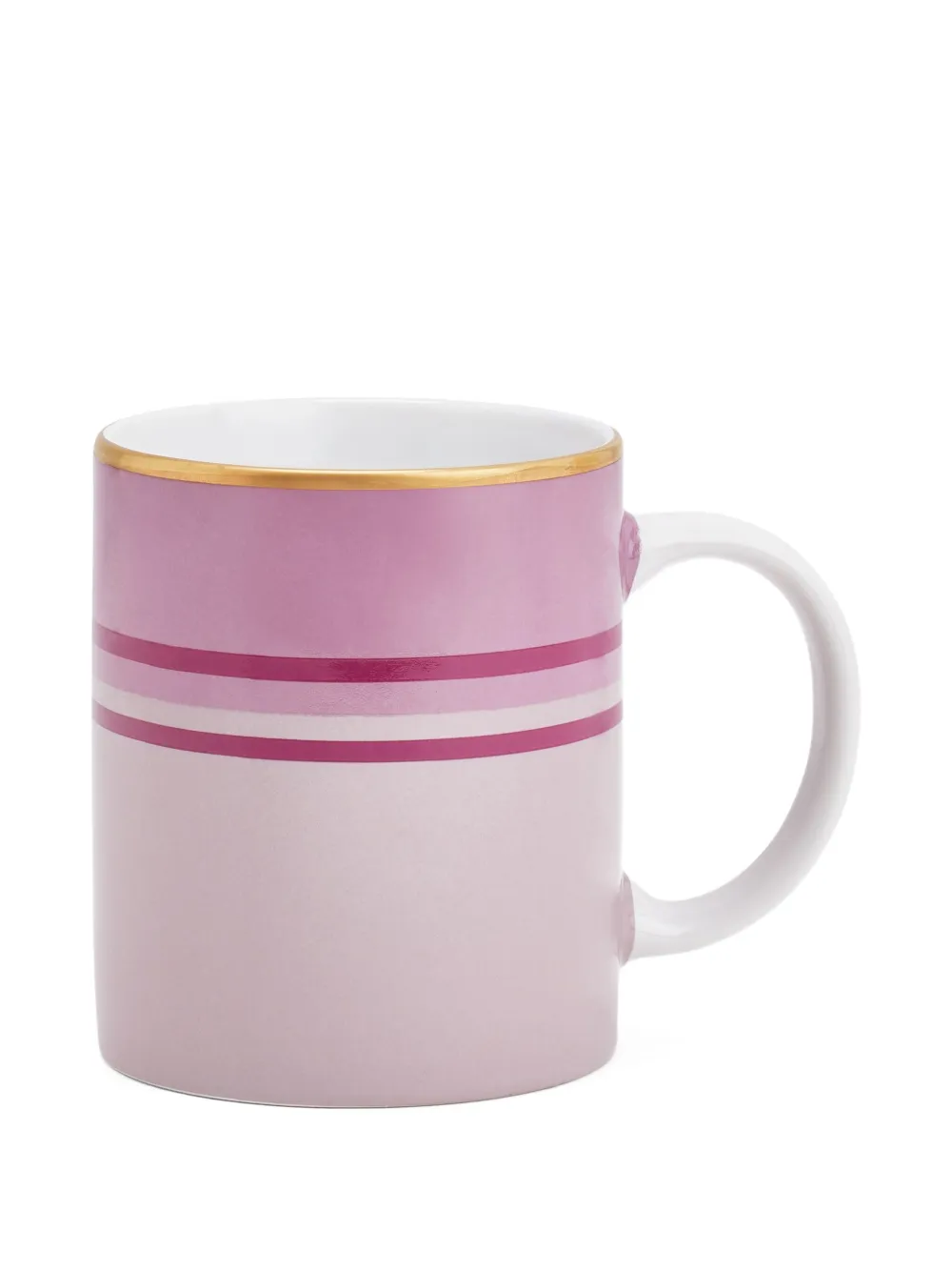 Etro Home Pegaso Striped Mug In Pink