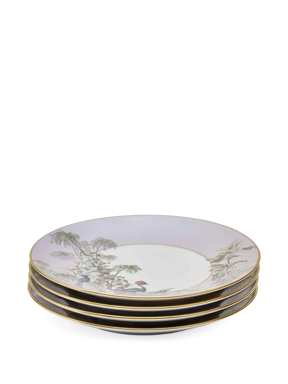 Haviland x Zuber Le Brésil round dessert plate (set of four) | Tableware | Image 2