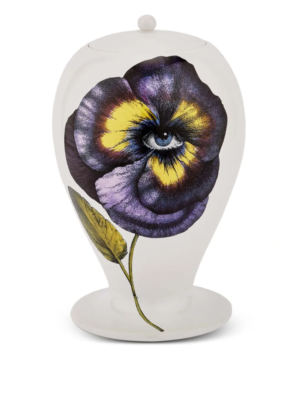 Fornasetti florero Pensèe de 30cm x 19cm | blanco | Image 1
