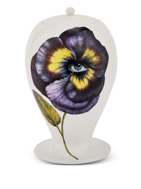 Fornasetti Pensèe floral-print vase (30cm x 19cm)
