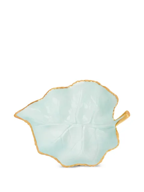 VILLARI Mulberry Leaf trinket tray (13cm x 10cm)