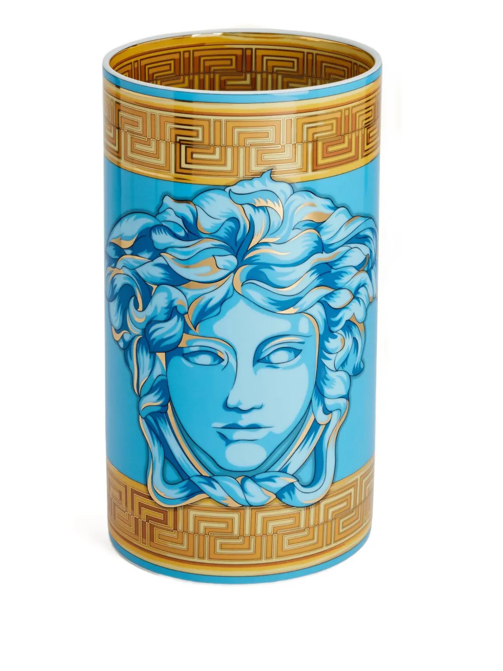 Versace Home Medusa Amplified coin vase (29.9cm x 16.6cm) - Blu