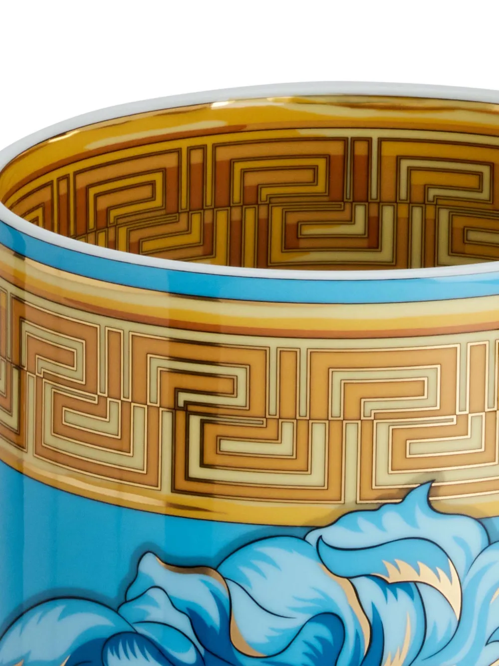 Versace Home Medusa Amplified coin vase (29.9cm x 16.6cm) - Blauw