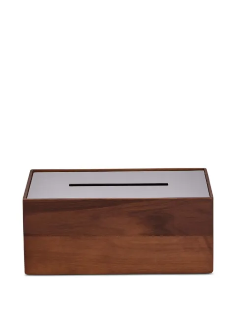 Christofle walnut tissue box (24cm x 10cm)