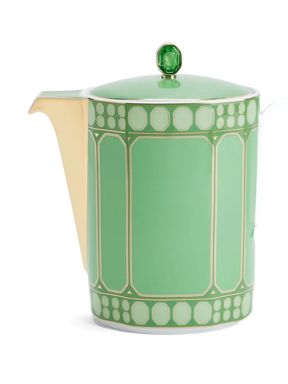 Rosenthal X Swarovski Signum Fern Coffee Pot (40oz) In Green