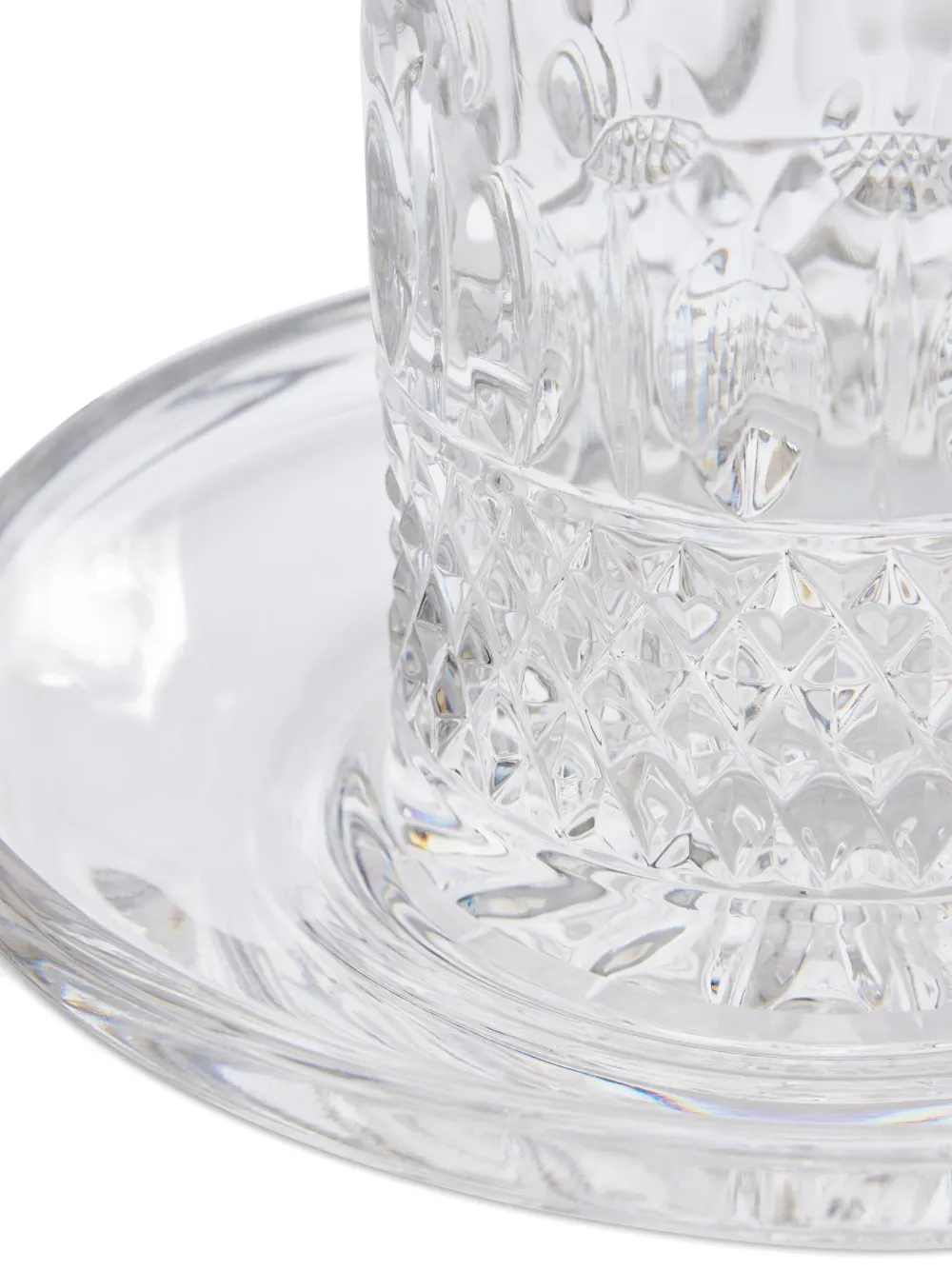 Mario Cioni & C Giulia 358 Tea Tumbler And Saucer (set Of Two) In Transparent