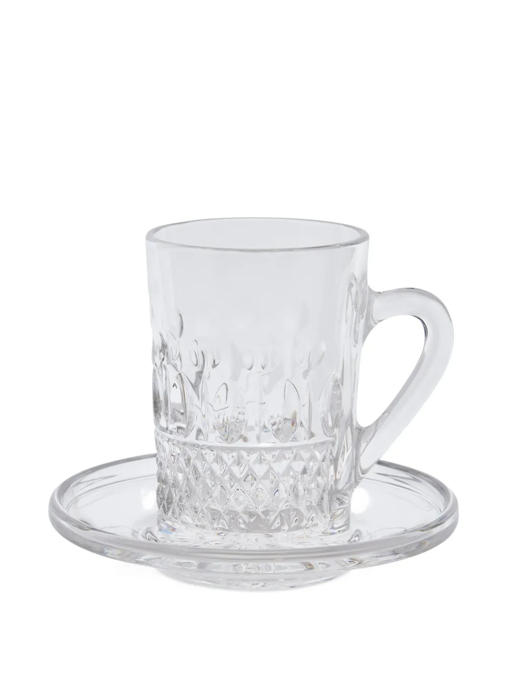 Mario Cioni & C Giulia 358 tea tumbler and saucer (set of two) | White | Image 1