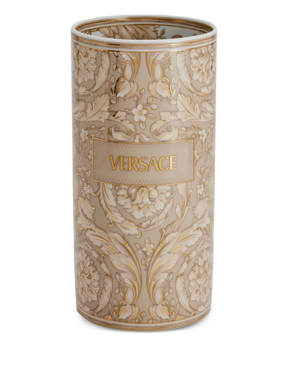 Versace Home Vaso Barocco a fiori (25cm x 12cm) - Toni neutri