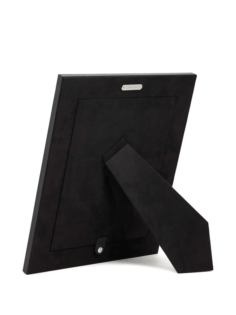 Ralph Lauren Penthouse Garrett Debossed Leather Frame (20cm X 25cm) In Black