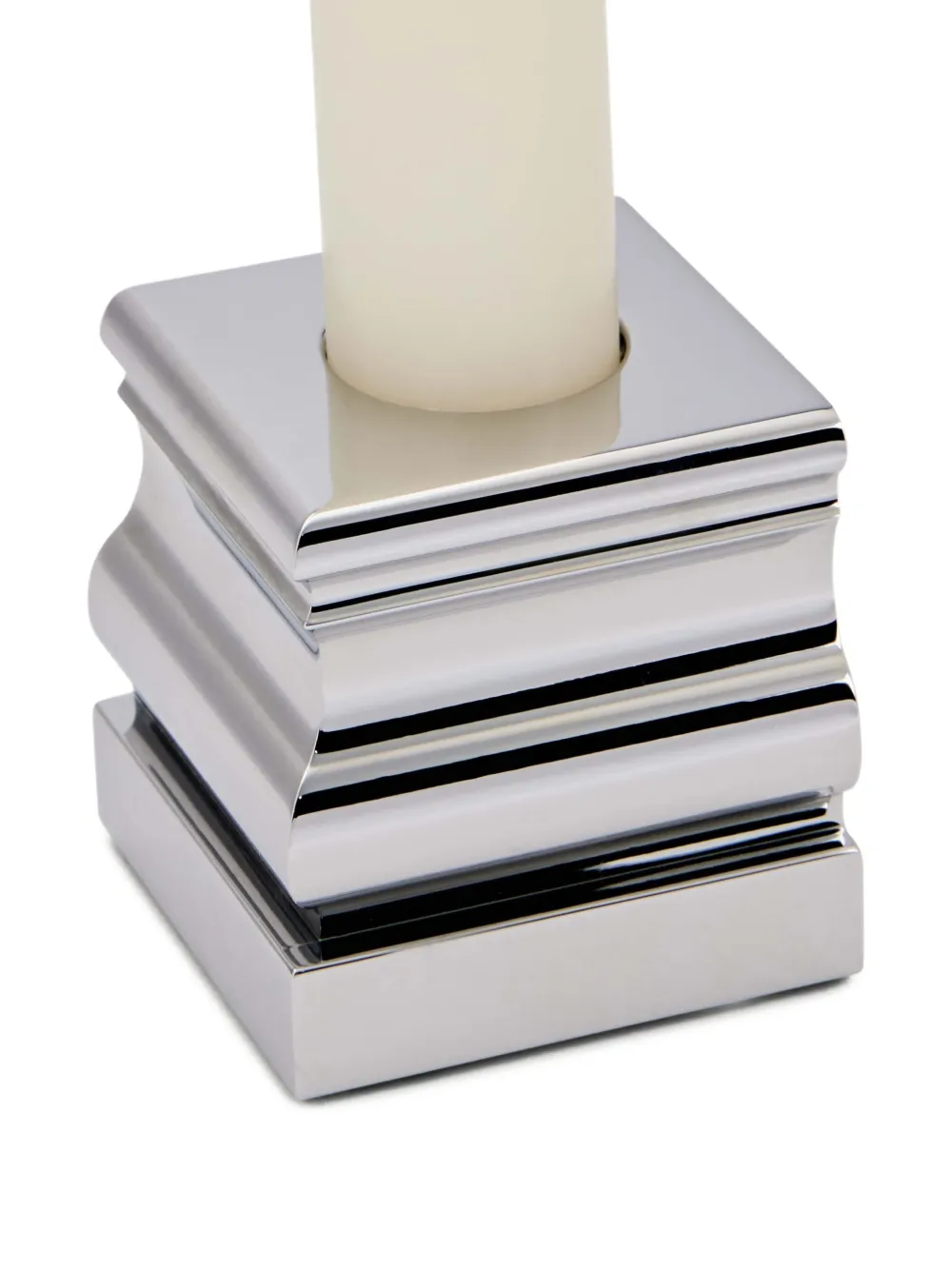 Christofle perspectives chrome candle holder (5cm) | Candle Holders | Image 2