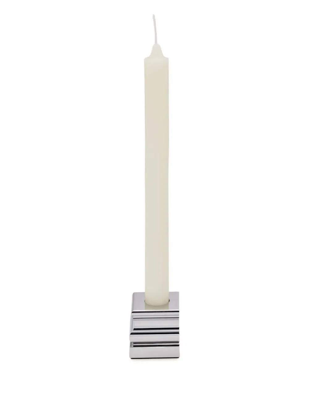 Christofle perspectives chrome candle holder (5cm) | Silver | Image 1