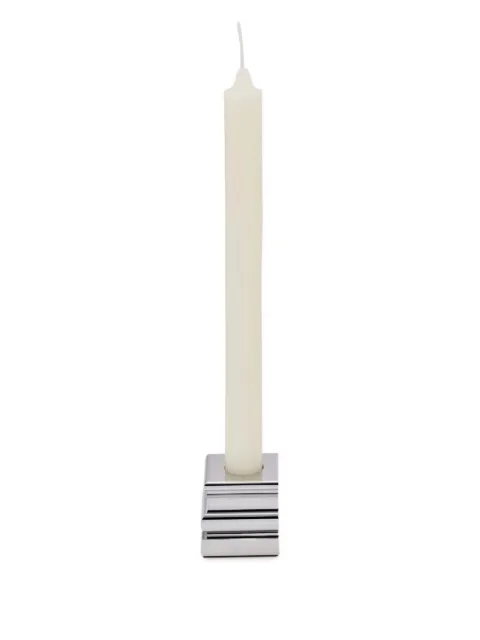 Christofle perspectives chrome candle holder (5cm)