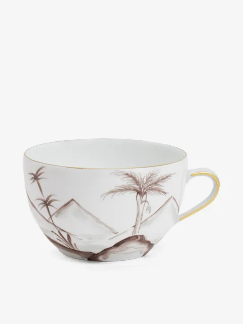 MARIE DAAGE Bamboo Colonies coffee cup and saucer (11cmx17cm)