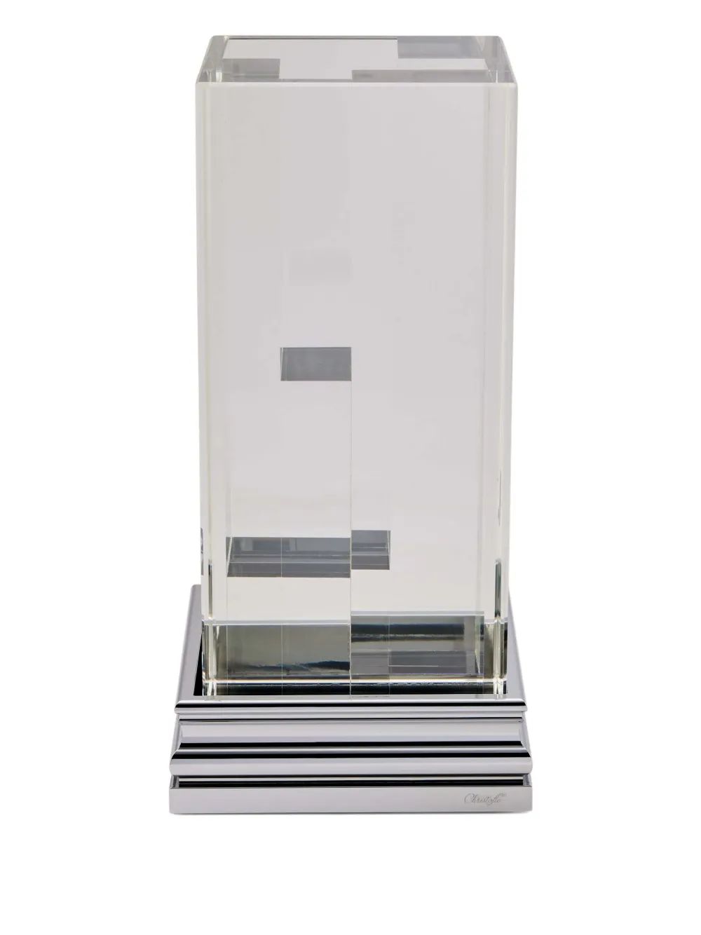 Christofle Perspectives rectangular medium vase (29cm) | White | Image 1