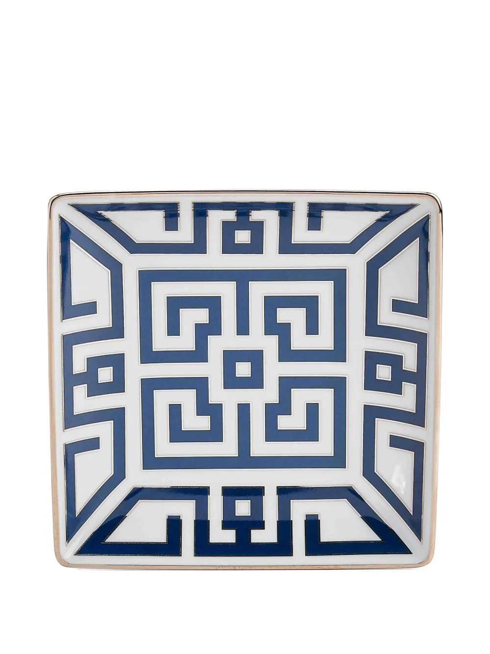 GINORI 1735 Geometrisches Labirinto Serviertablett (20cm) - Weiß