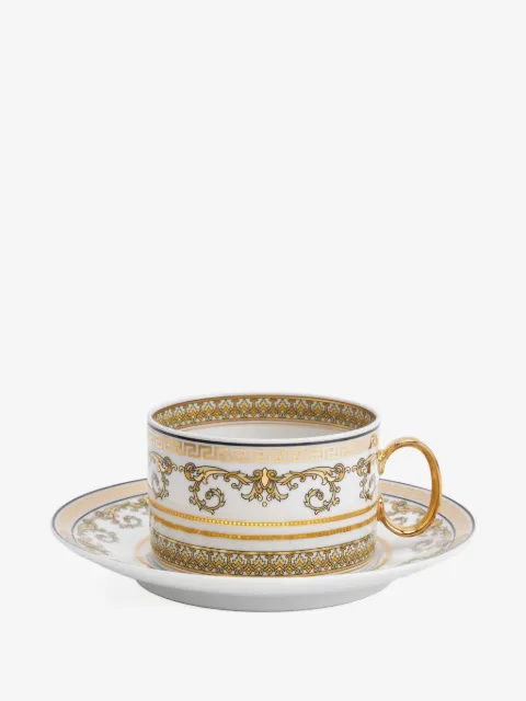 Versace Home Virtus Gala tea cup & saucer (set of six)