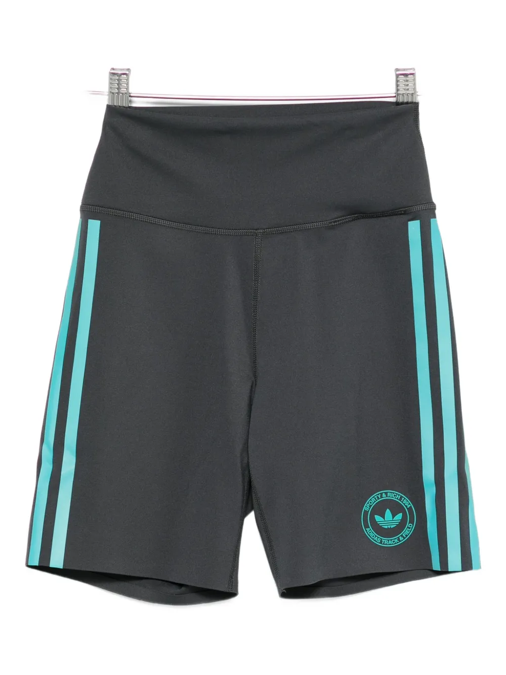 Adidas Originals Three-stripes Logo Shorts In Black