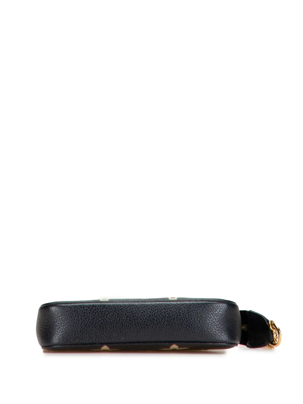 Pre-owned Louis Vuitton 2021-2025 Bicolor Monogram Empreinte Mini Pochette Accessoires Handbag In Black