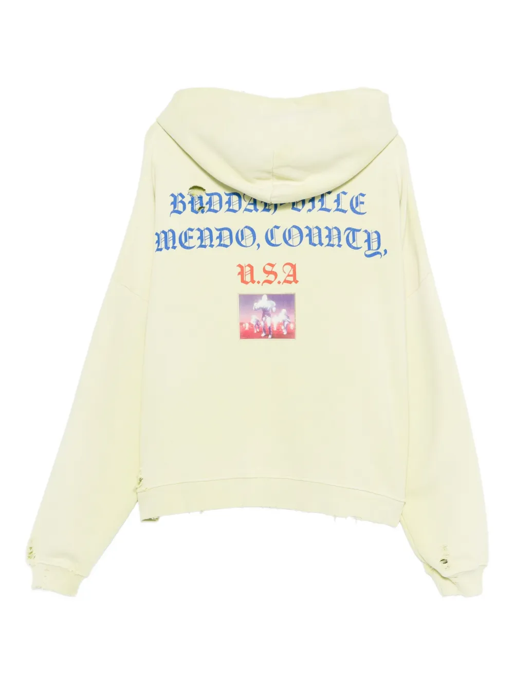 Paly distressed-effect hoodie | Hoodies | Image 2
