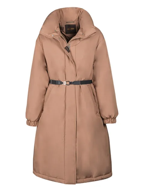 Moorer Eneida-Stp belted padded coat